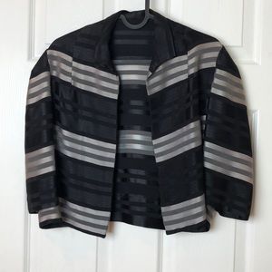 Vintage black and silver bolero